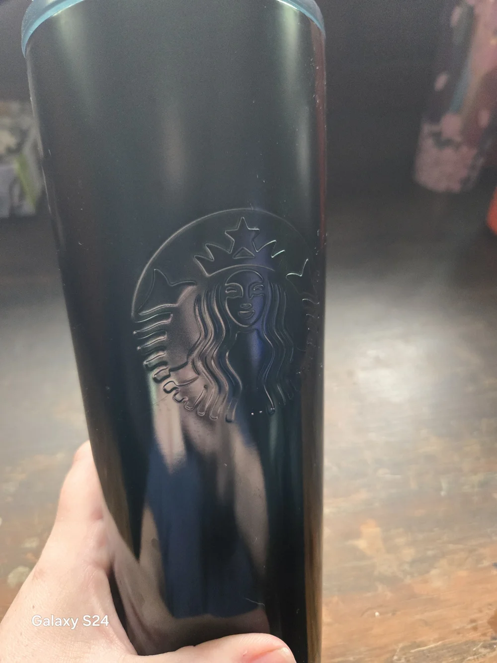 Starbucks Matte Green Gradient Cold Cup with Green Straw